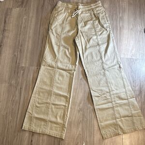 We The Free Wide Leg Boho Indie Cargo Pull On Draw String Baggy Pants Size Med